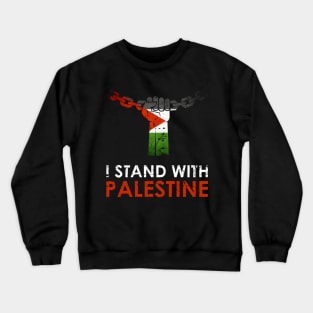 I Stand With Palestine - Free Palestinian And Stop Killing Crewneck Sweatshirt